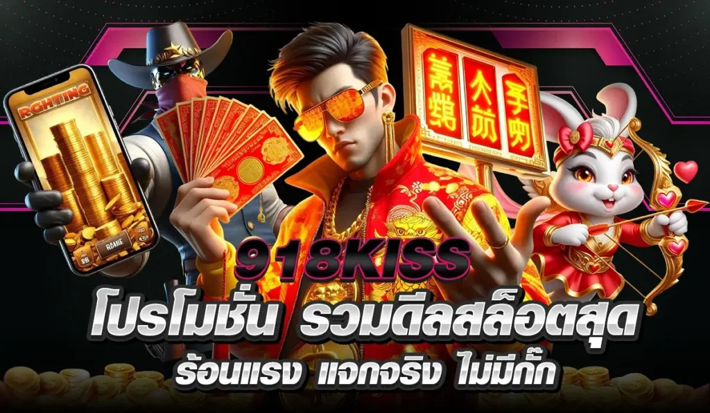 918KISS โปรโมชั่น รวมดีลสล็อตสุดร้อนแรง แจกจริง ไม่มีกั๊ก